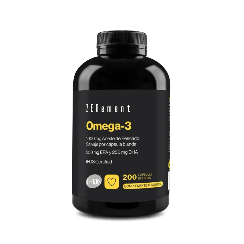 Zenement Omega-3 1000 mg (350 mg EPA / 250 mg DHA), 200 cápsulas blandas | Farmacia Barata Zenement Omega-3 1000 mg (350 mg EPA / 250 mg DHA), 200 cápsulas blandas | Farmacia Barata