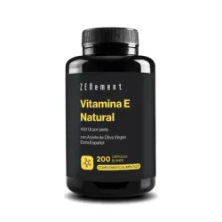 Zenement Vitamina E Natural 400 UI, 200 cápsulas blandas