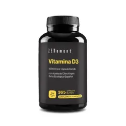 Zenement Vitamina D3 4000 UI, 365 cápsulas blandas