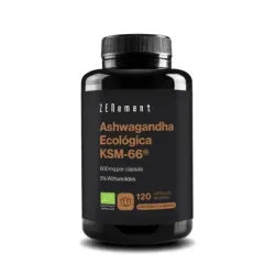 Zenement Ashwagandha Ecológica KSM-66, 120 cápsulas veganas
