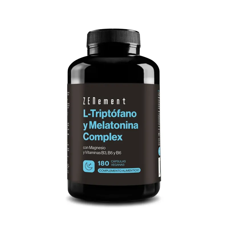 Zenement L-Triptófano y Melatonina Complex, 180 cápsulas veganas | Farmacia Barata Zenement L-Triptófano y Melatonina Complex, 180 cápsulas veganas | Farmacia Barata