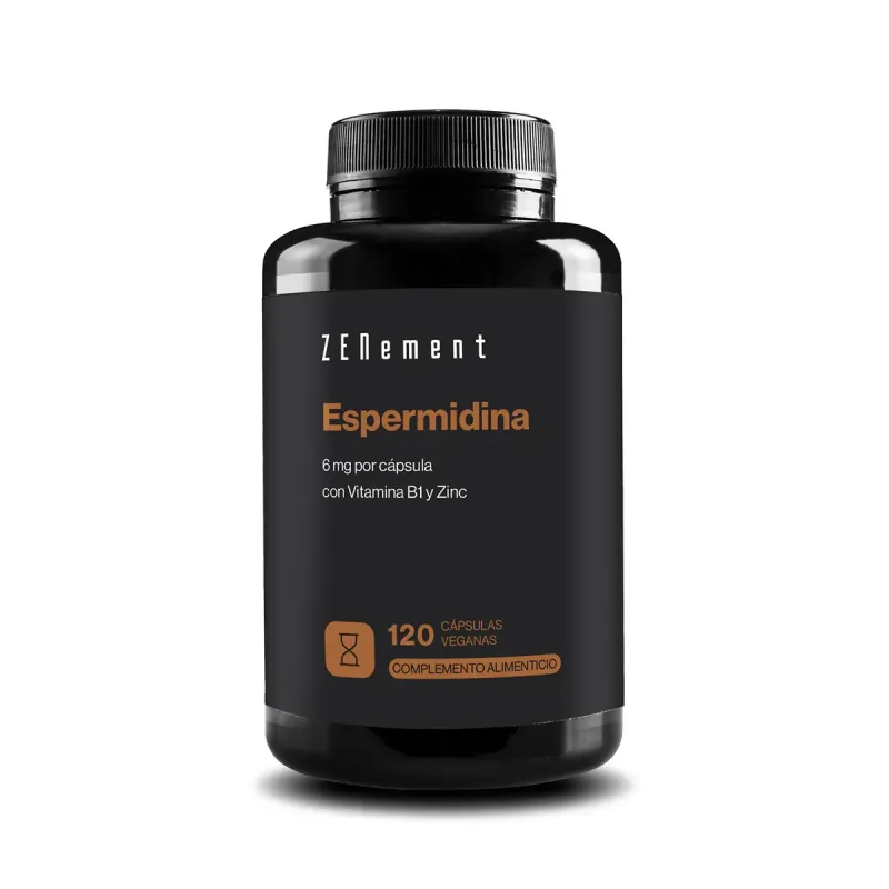 Zenement Espermidina 6 mg con Vitamina B1 y Zinc, 120 cápsulas veganas | Farmacia Barata Zenement Espermidina 6 mg con Vitamina B1 y Zinc, 120 cápsulas veganas | Farmacia Barata