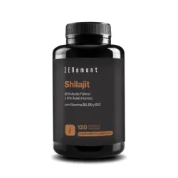 Zenement Shilajit con Vitamina B6, B9 y B12, 120 cápsulas veganas