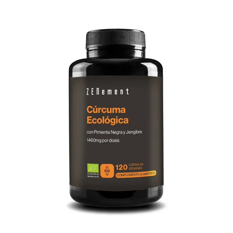 Zenement Cúrcuma Ecológica con Pimienta Negra y Jengibre, 120 cápsulas veganas | Farmacia Barata Zenement Cúrcuma Ecológica con Pimienta Negra y Jengibre, 120 cápsulas veganas | Farmacia Barata