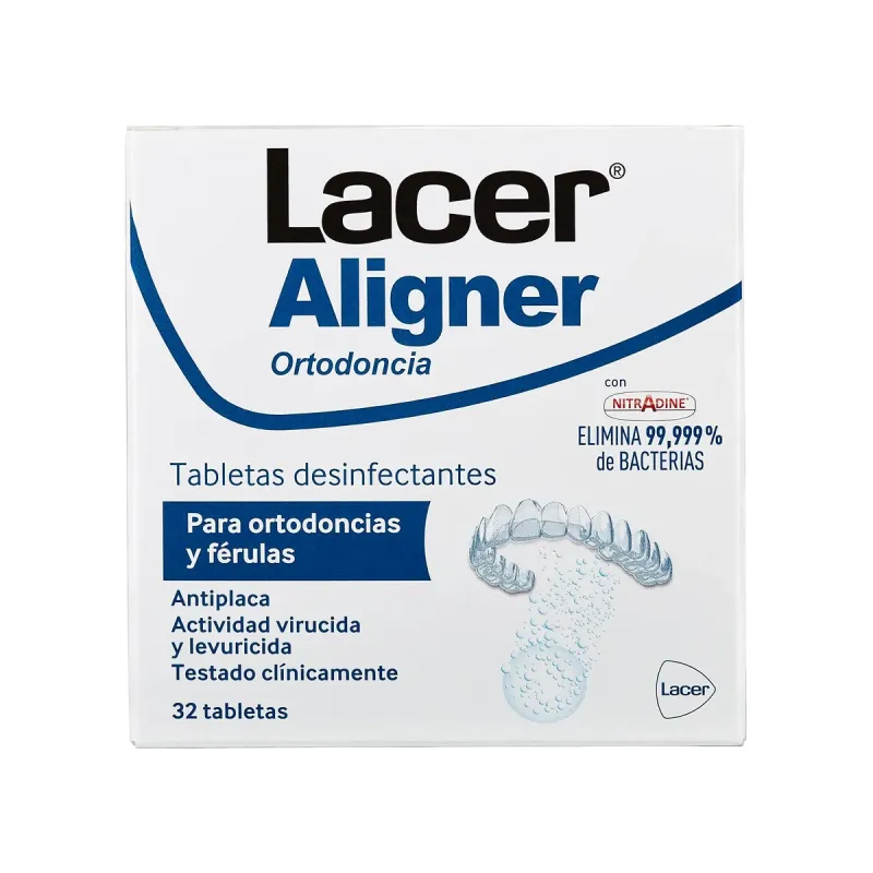Lacer Aligner Tabletas Desinfectantes 32 tabletas | Farmacia Barata