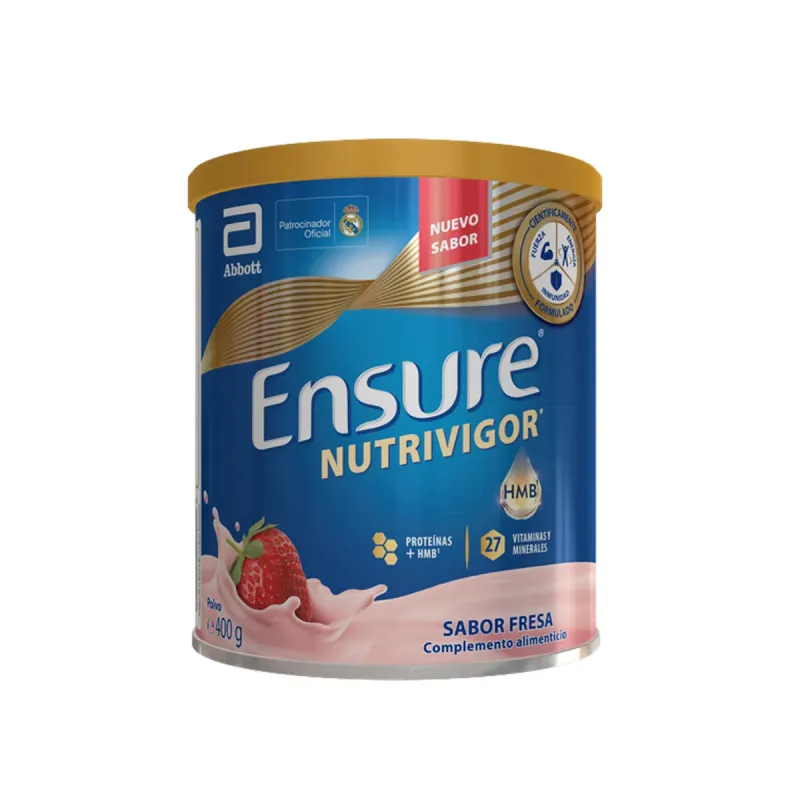 Ensure Nutrivigor Polvo sabor Fresa, 400 g | Farmacia Barata