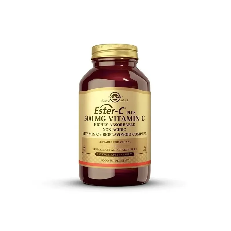 Solgar Ester-C Plus 500 mg, 250 cápsulas Solgar Ester-C Plus 500 mg, 250 cápsulas
