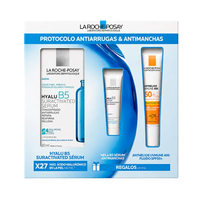 La Roche-Posay Hyalu B5 Suractivated Sérum, 30ml + Regalo Mela B3 + Anthelios UVMUNE 400  | Farmacia Barata