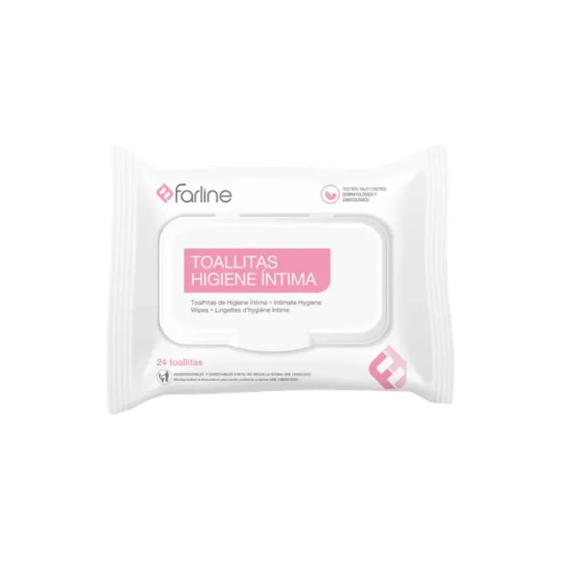 Farline Toallitas Higiene Íntima con Tapa 24 uds | Farmacia Barata Farline Toallitas Higiene Íntima con Tapa 24 uds | Farmacia Barata