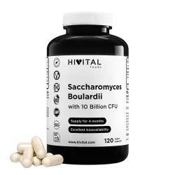 Hivital Saccharomyces Boulardii, 120 cápsulas