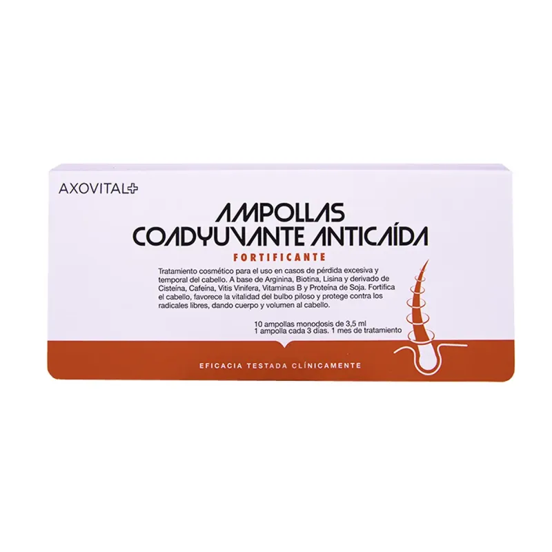 Axovital Ampollas Coadyuvante Anticaída 10 uds | Farmacia Barata Axovital Ampollas Coadyuvante Anticaída 10 uds | Farmacia Barata