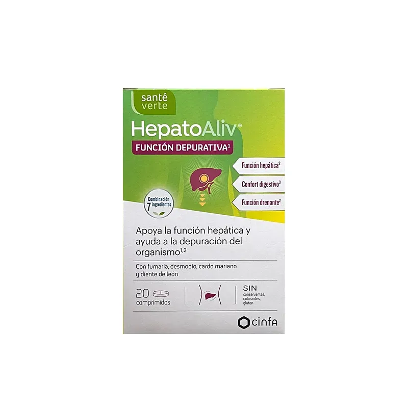 Santé Verte Hepatoaliv, 20 comprimidos | Farmacia Barata Santé Verte Hepatoaliv, 20 comprimidos | Farmacia Barata