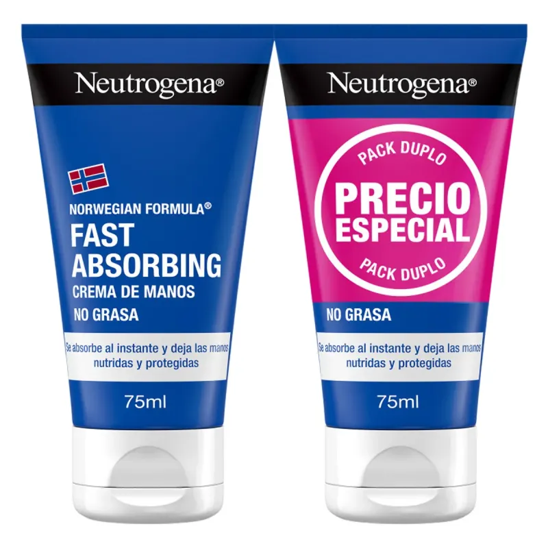 Neutrogena Crema Manos Reparadora Dúo 2x75 ml | Farmacia Barata Neutrogena Crema Manos Reparadora Dúo 2x75 ml | Farmacia Barata