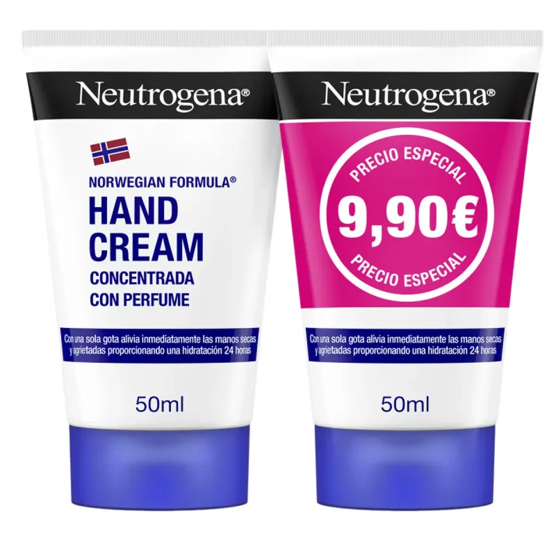 Neutrogena Crema Manos Concentrada Dúo 2x50 ml | Farmacia Barata