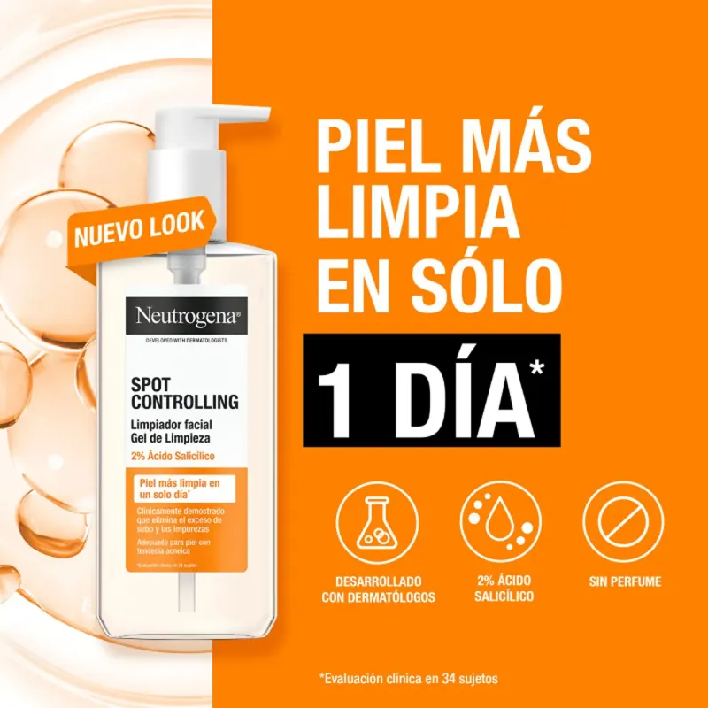 Neutrogena Spot Controlling Limpiador Facial 200 ml | Farmacia Barata Neutrogena Spot Controlling Limpiador Facial 200 ml | Farmacia Barata