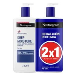 Neutrogena Hidratación Profunda Loción Absorción Inmediata Duplo, 2x750 ml