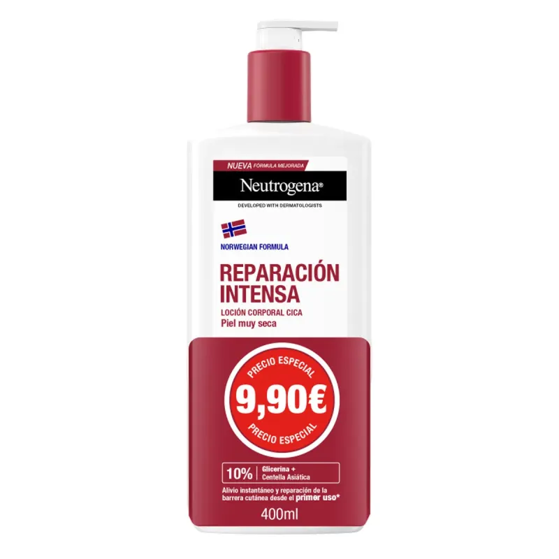 Neutrogena Reparación Intensa Loción Cica 400 ml | Farmacia Barata Neutrogena Reparación Intensa Loción Cica 400 ml | Farmacia Barata