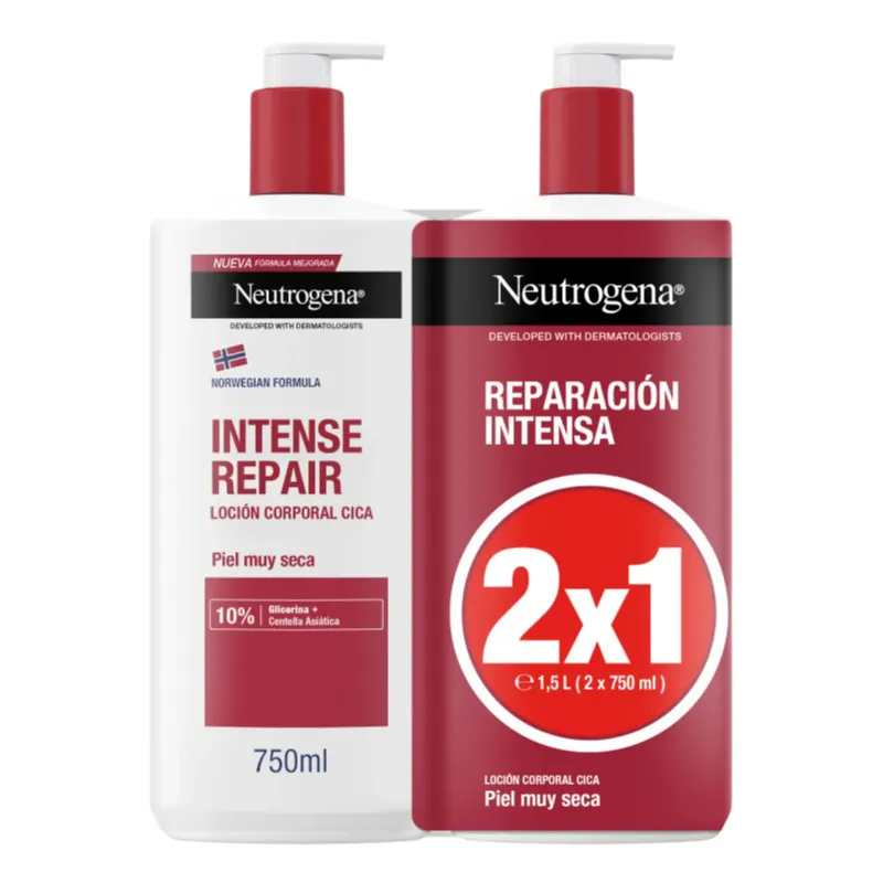 Neutrogena Reparación Intensa Cica Dúo 2x750 ml | Farmacia Barata