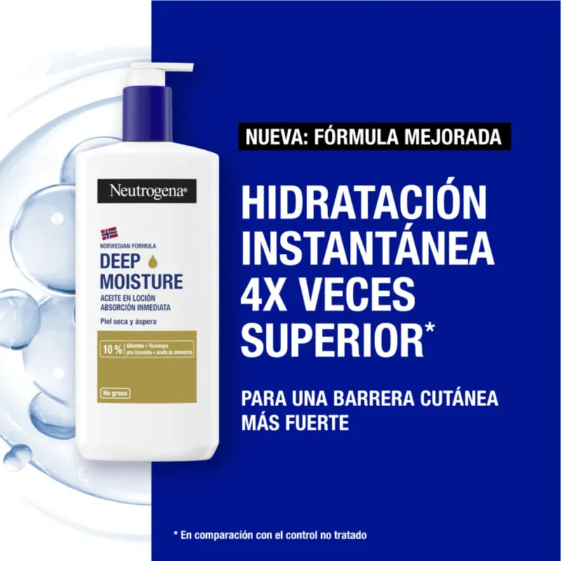 Neutrogena Aceite en Loción Absorción Inmediata | Farmacia Barata