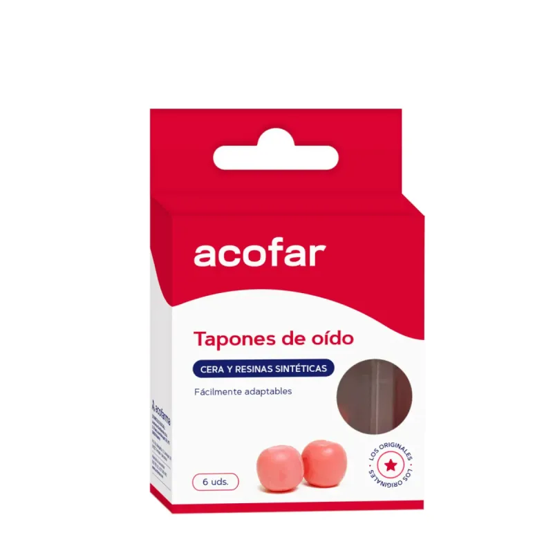 Acofar Tapón Oídos Cera y Resina 6 Unidades | Farmacia Barata Acofar Tapón Oídos Cera y Resina 6 Unidades | Farmacia Barata