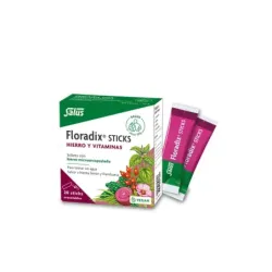 Floradix Sabor Hierba Limón y Frambuesa, 20 sticks