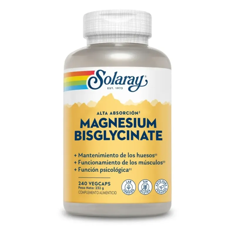 Solaray Magnesium Bisglycinate, 240 caps | Farmacia Barata Solaray Magnesium Bisglycinate, 240 caps | Farmacia Barata
