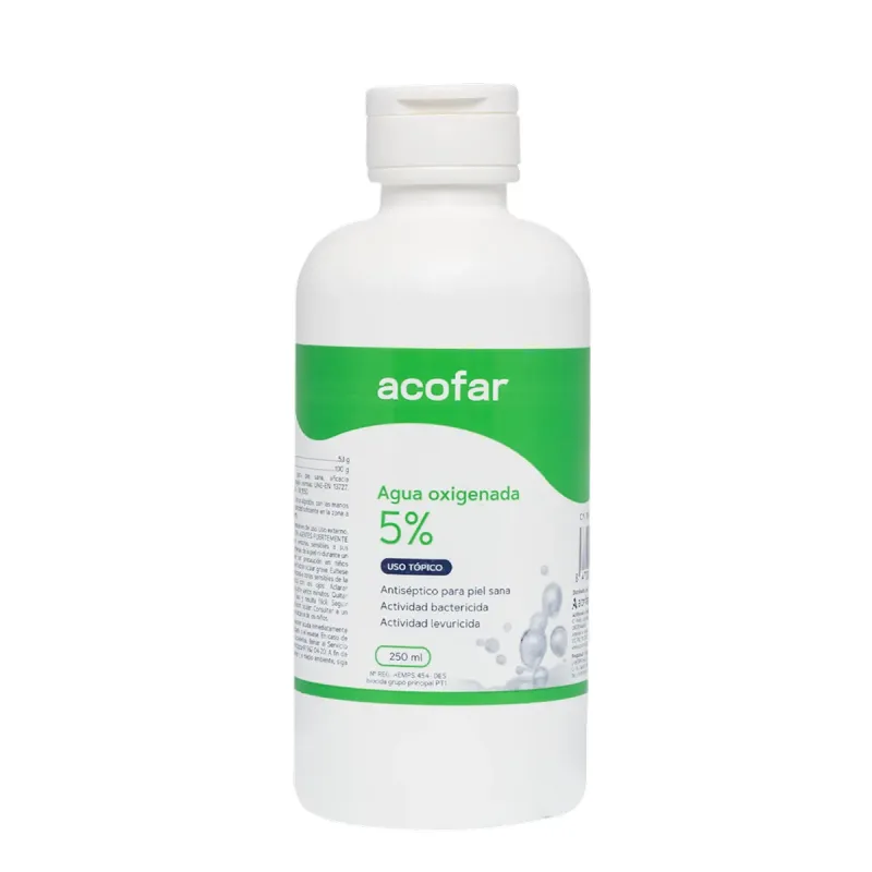Acofar Agua oxígenada 5%, 250 ml | Farmacia Barata