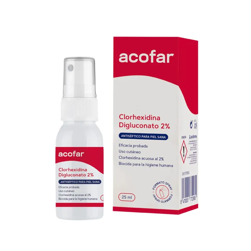 Acofar Clorhexidina Digluconato 2% spray, 25 ml