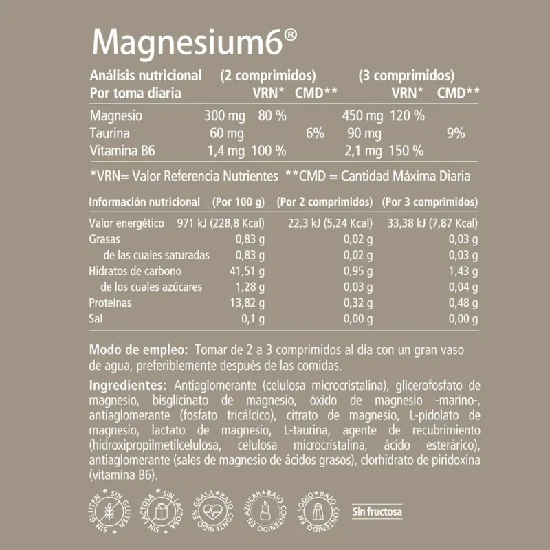 Vitae Magnesium6, 20 comprimidos | Farmacia Barata