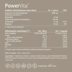 Vitae PowerVita Ashwagandha 60 Cápsulas | Farmacia Barata