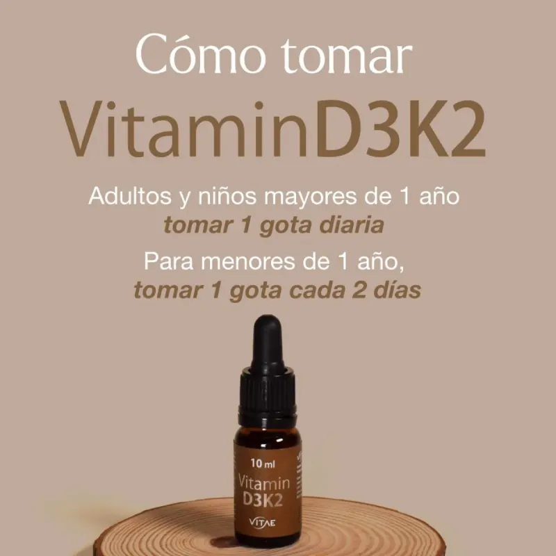 Vitae Vitamin D3K2 10ml | Farmacia Barata Vitae Vitamin D3K2 10ml | Farmacia Barata