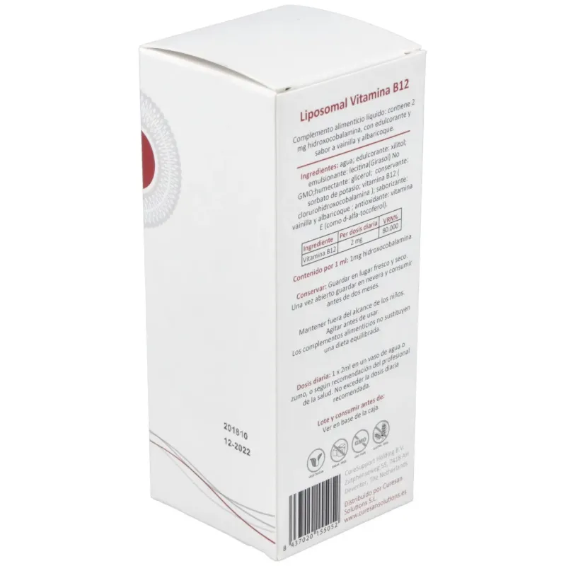 Curesupport liposomal b12 60ml | Farmacia Barata