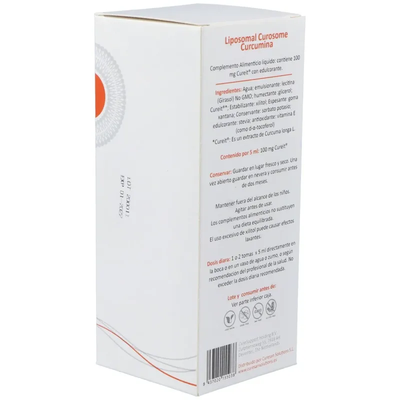 Curesupport liposomal curosome cureit curcumin 250ml | Farmacia Barata