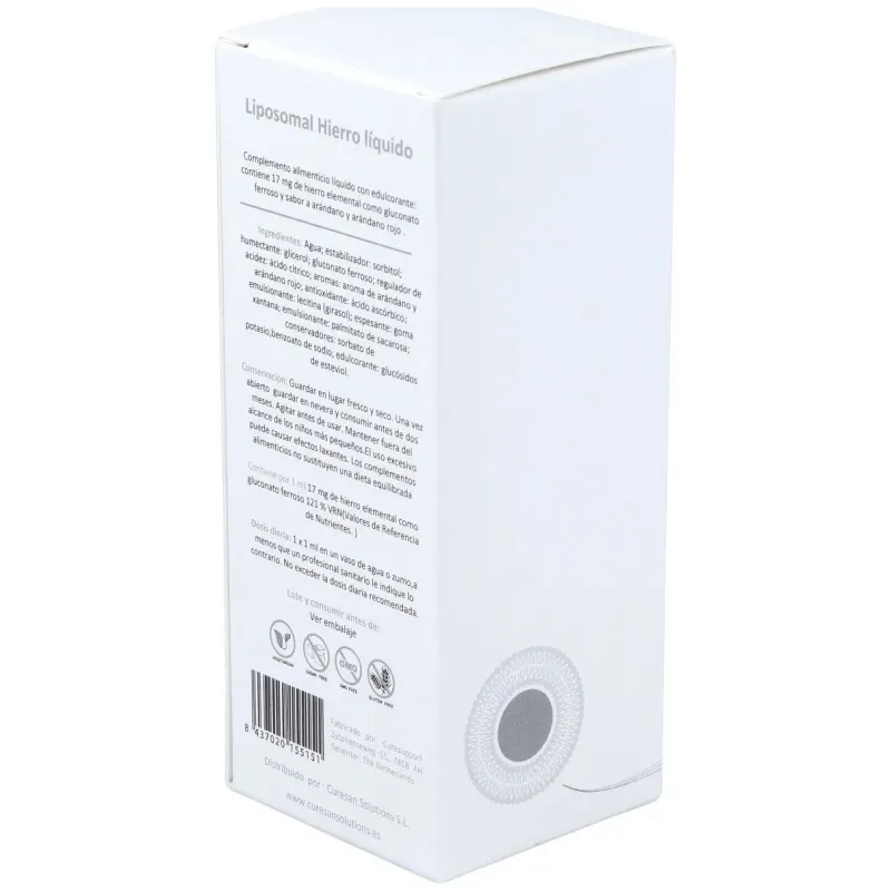 Curesupport liposomal hierro 60ml | Farmacia Barata