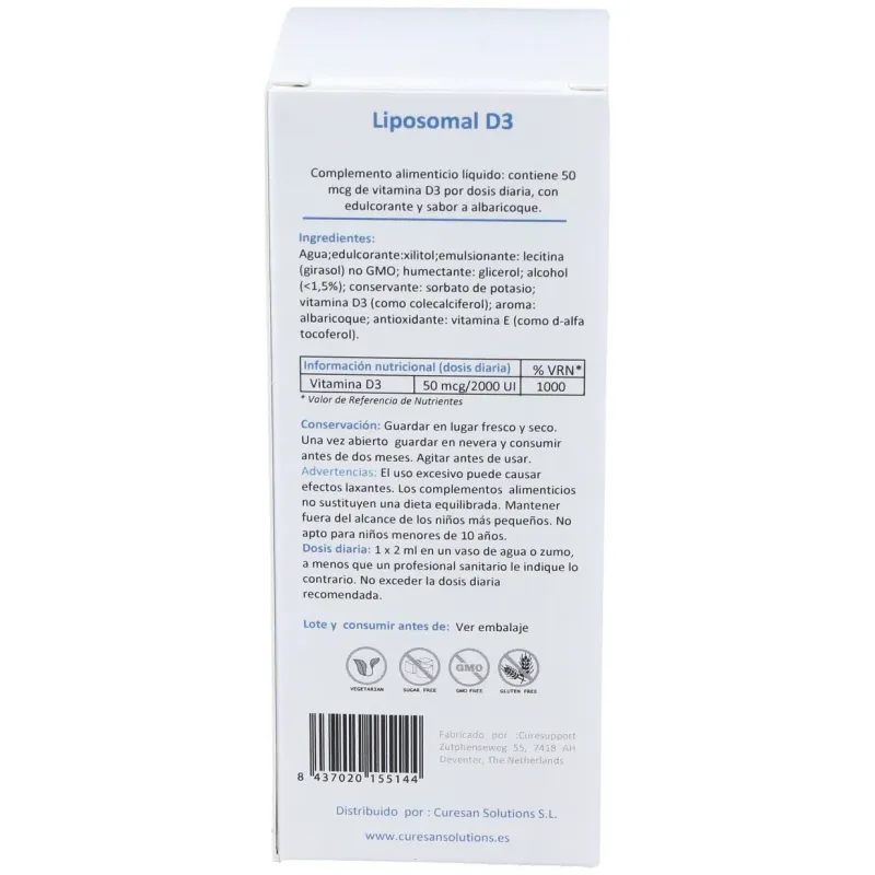 Liposomal d3 60ml. | Farmacia Barata Liposomal d3 60ml. | Farmacia Barata