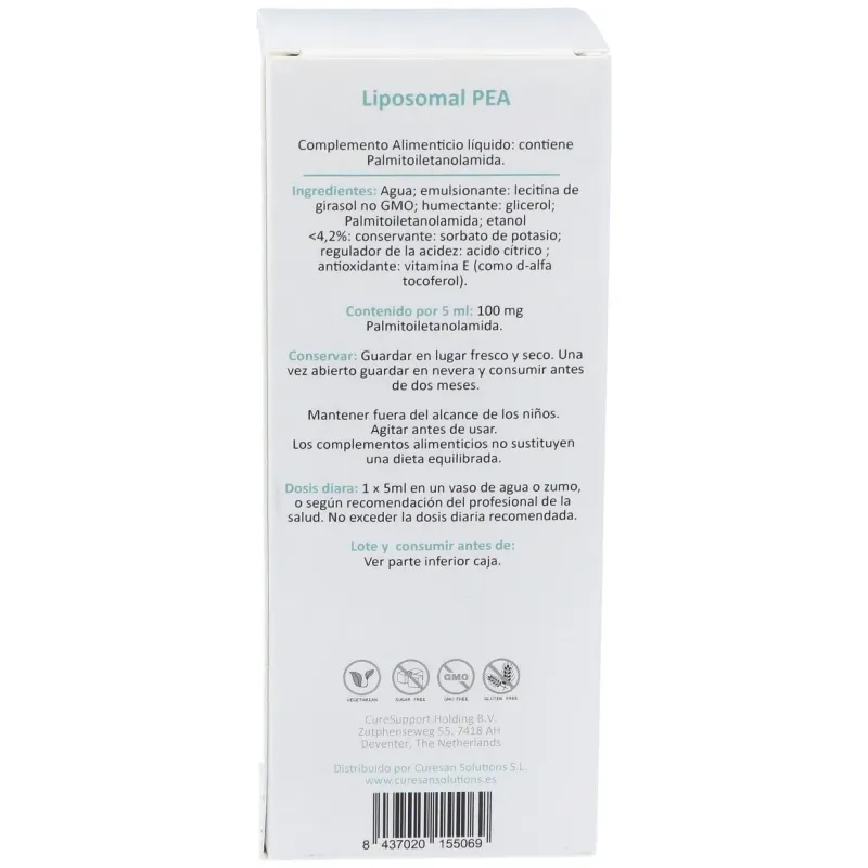Curesupport liposomal pea 250ml | Farmacia Barata