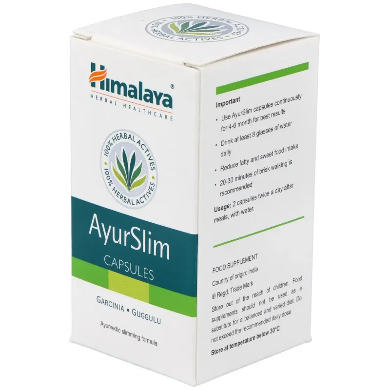 Himalaya healthcare ayurslim adelgazar 60cáps | Farmacia Barata