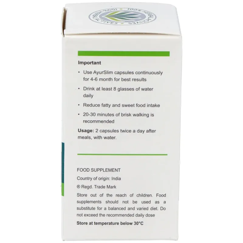 Himalaya healthcare ayurslim adelgazar 60cáps | Farmacia Barata