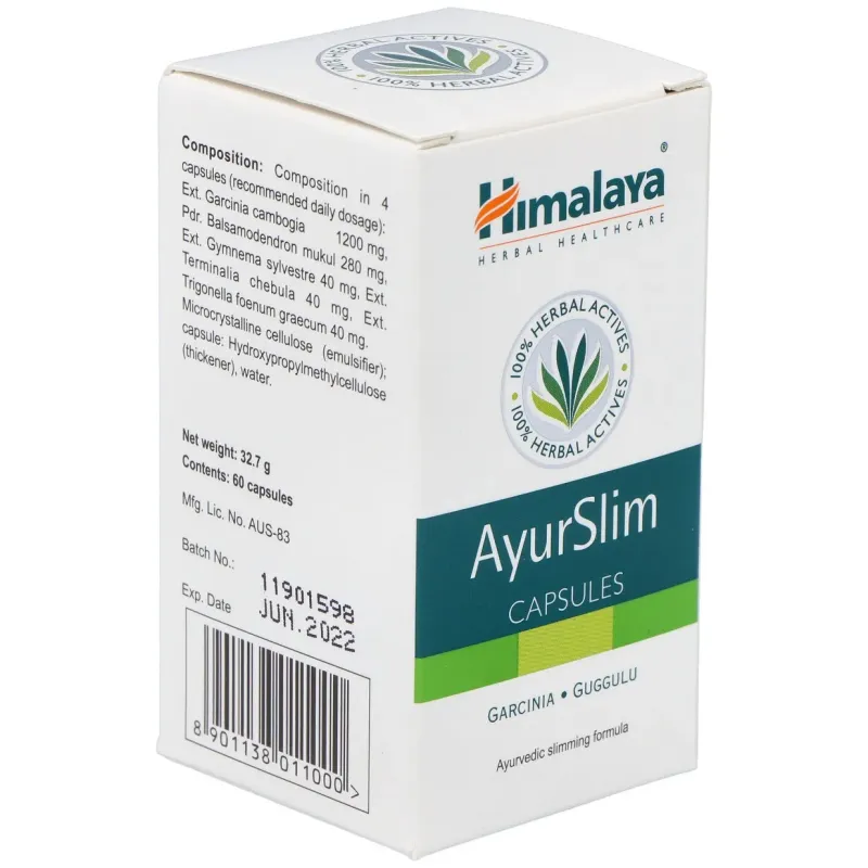 Himalaya healthcare ayurslim adelgazar 60cáps | Farmacia Barata