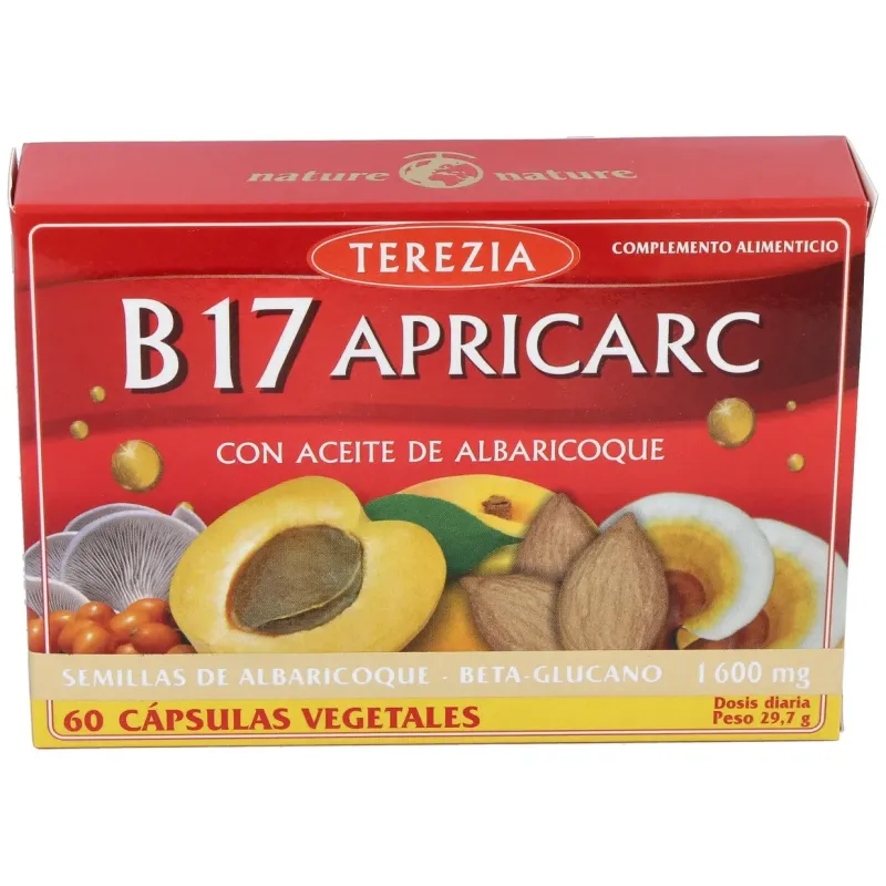 B17 apricarc con ac. semillas de albaricoque 60cap | Farmacia Barata B17 apricarc con ac. semillas de albaricoque 60cap | Farmacia Barata