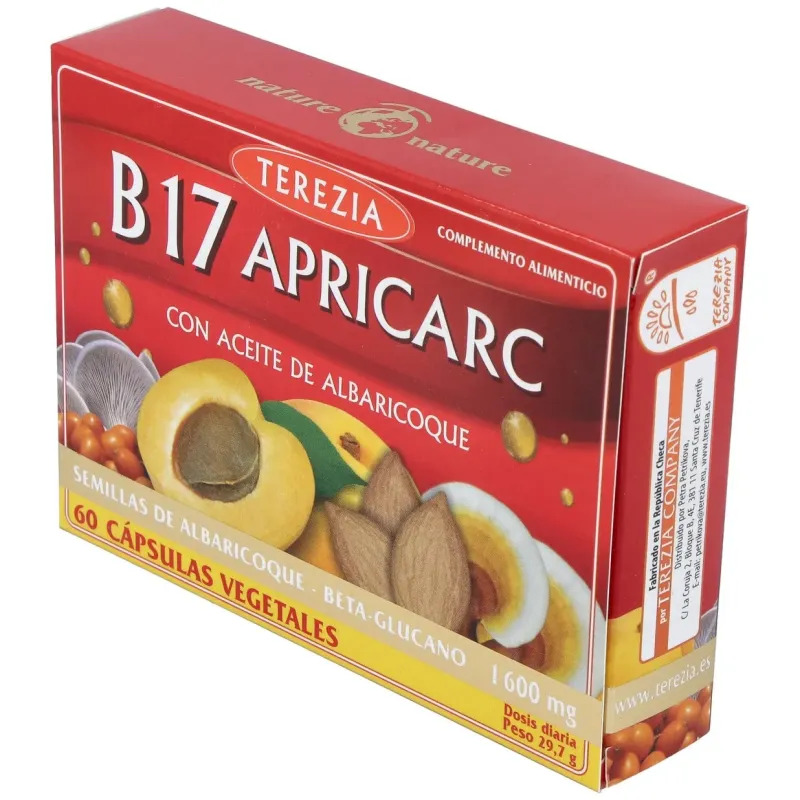B17 apricarc con ac. semillas de albaricoque 60cap | Farmacia Barata B17 apricarc con ac. semillas de albaricoque 60cap | Farmacia Barata