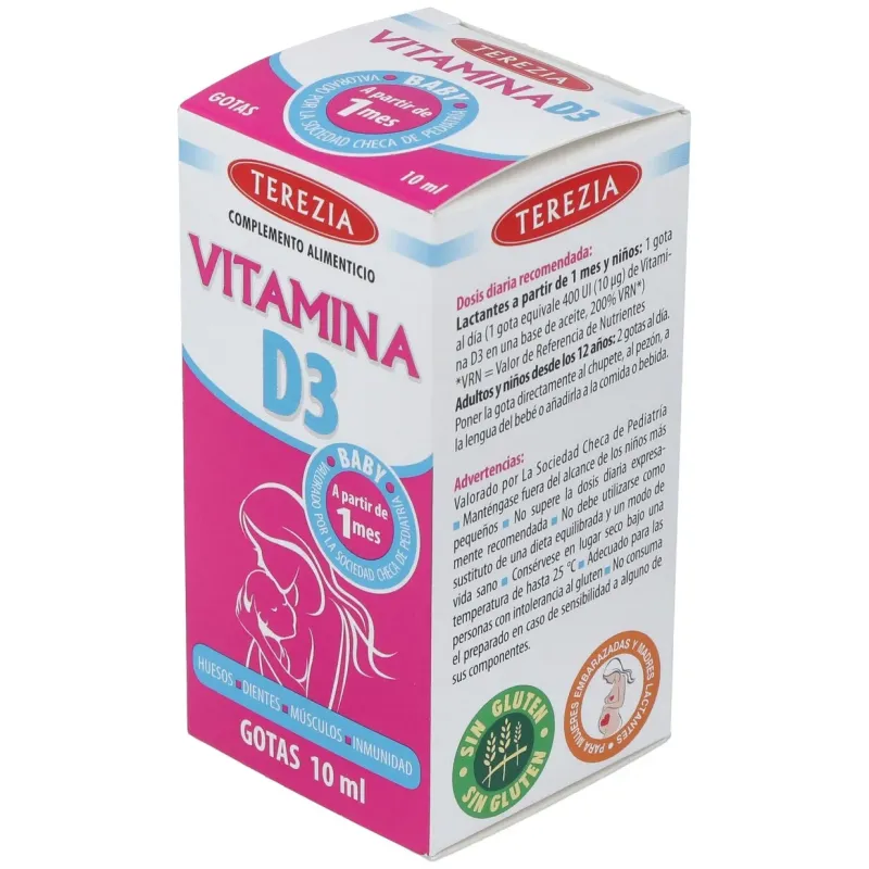 Terezia vitamina d3 gotas 10ml | Farmacia Barata