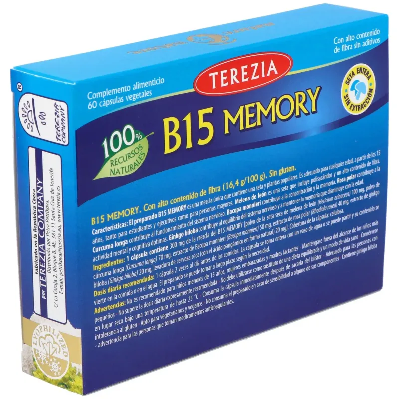 Terezia b15 memory 60caps | Farmacia Barata Terezia b15 memory 60caps | Farmacia Barata