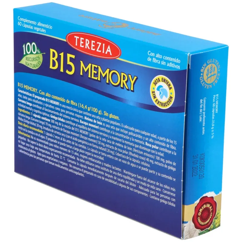 Terezia b15 memory 60caps | Farmacia Barata Terezia b15 memory 60caps | Farmacia Barata
