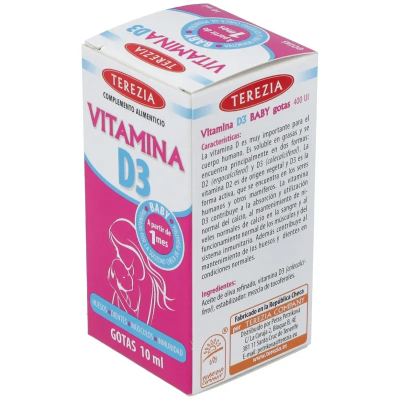 Terezia vitamina d3 gotas 10ml | Farmacia Barata