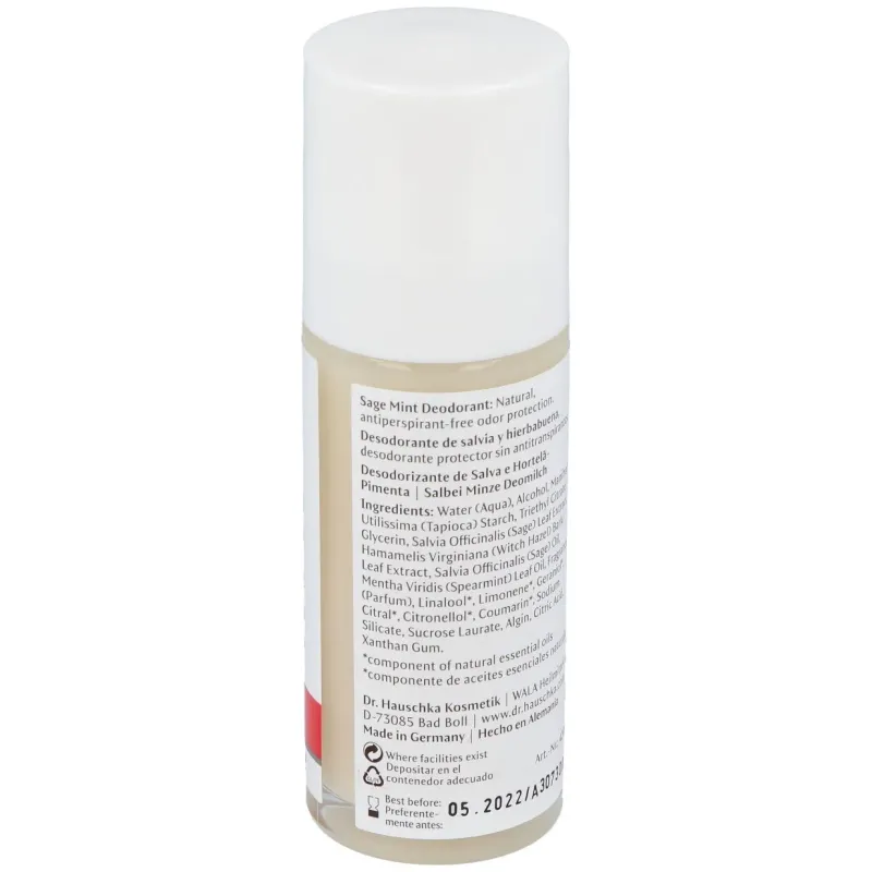 Dr. hauschka desodorante roll-on salvia y hierbabuena 50ml | Farmacia Barata