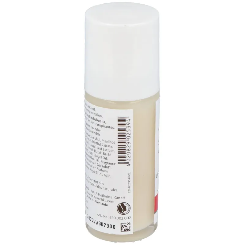 Dr. hauschka desodorante roll-on salvia y hierbabuena 50ml | Farmacia Barata