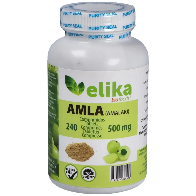 Elikafoods amla (amalaki) 500mg | Farmacia Barata
