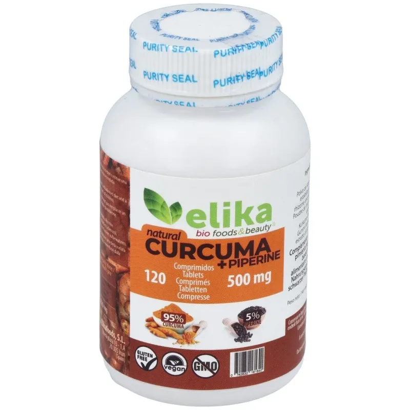Elikafoods cúrcuma + piperine 240 caps | Farmacia Barata