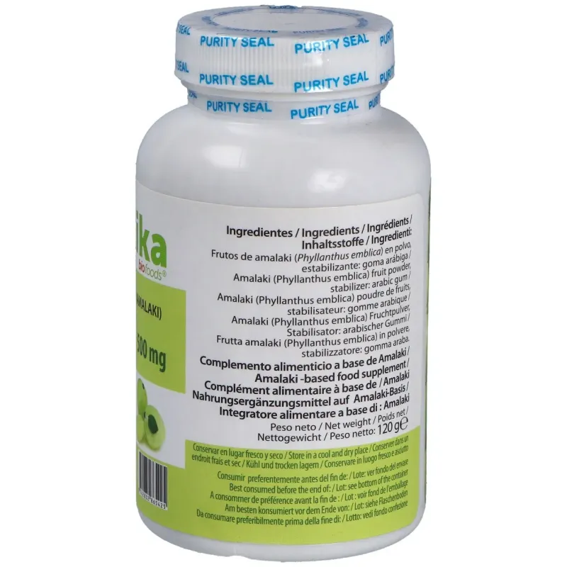 Elikafoods amla (amalaki) 500mg | Farmacia Barata